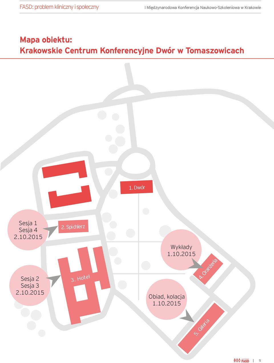 Konferencyjne Dwór w Tomaszowicach 1. Dwór Sesja 1 Sesja 4 2.10.2015 2.