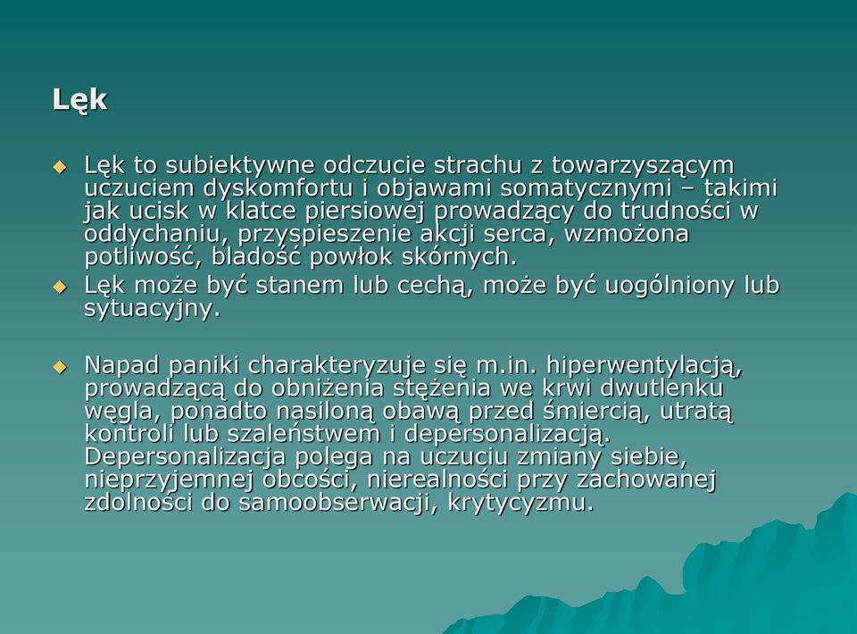 Napad paniki charakteryzuje się m.in.