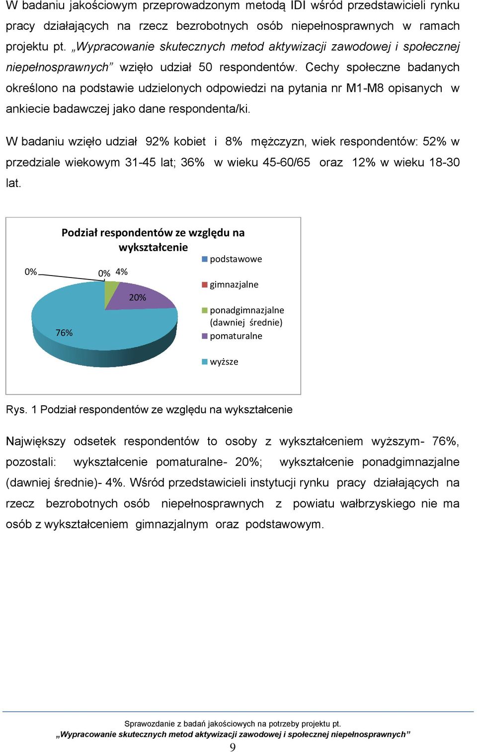 Cechy społeczne badanych określono na podstawie udzielonych odpowiedzi na pytania nr M1-M8 opisanych w ankiecie badawczej jako dane respondenta/ki.