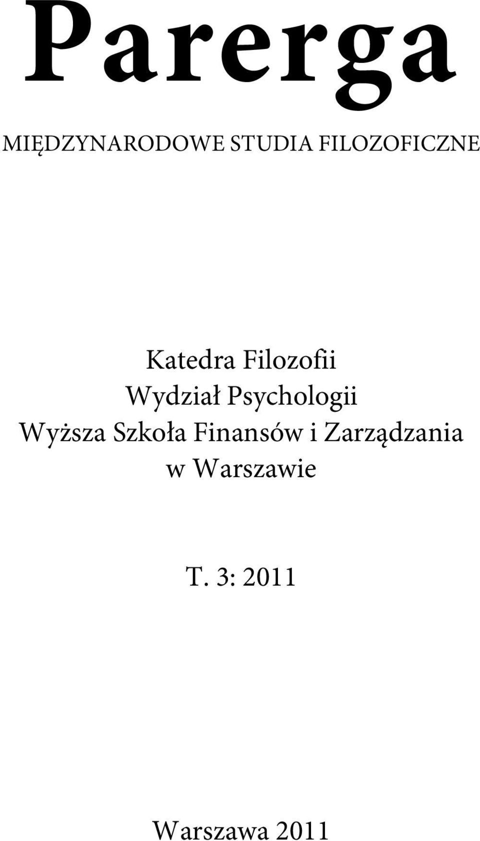 Psychologii Wyższa Szkoła Finansów i