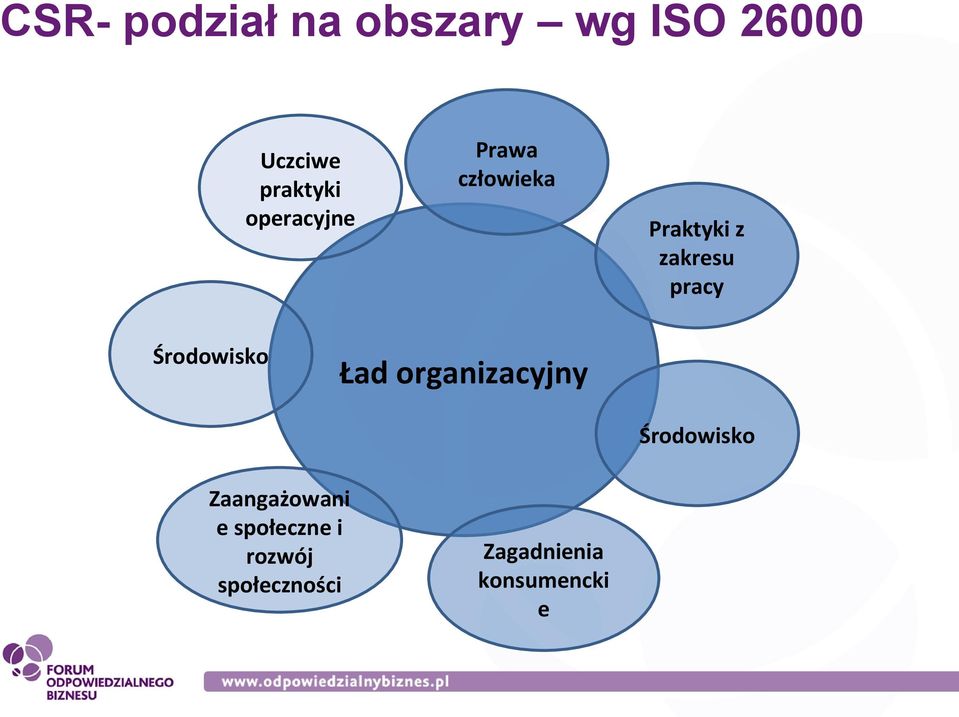 zakresu pracy Ład organizacyjny Środowisko