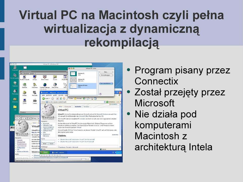 Connectix Został przejęty przez Microsoft Nie