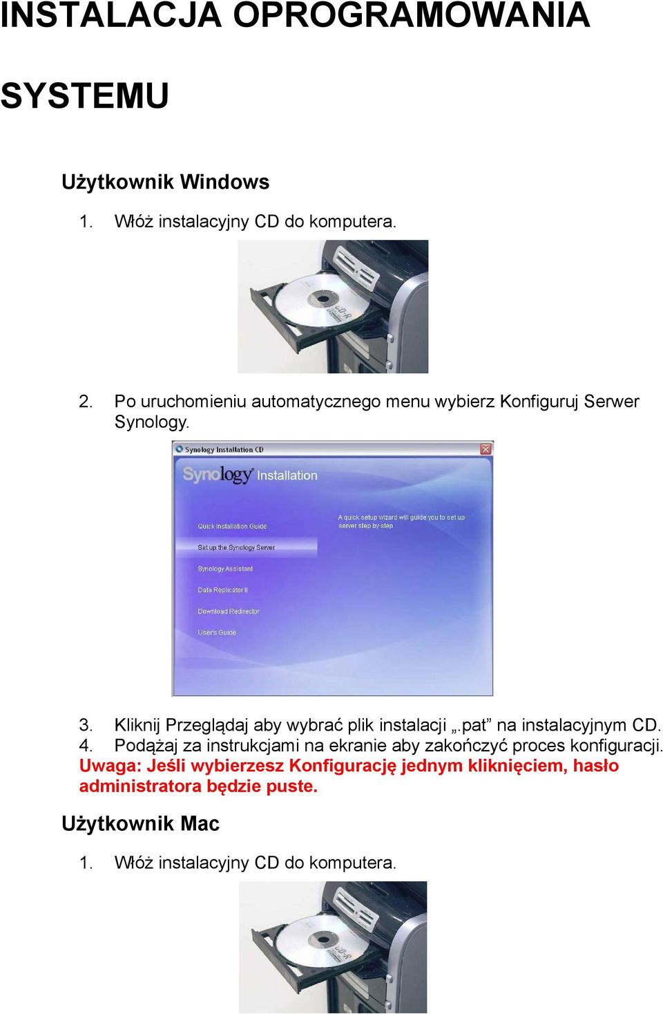 Kliknij Przeglądaj aby wybrać plik instalacji.pat na instalacyjnym CD. 4.