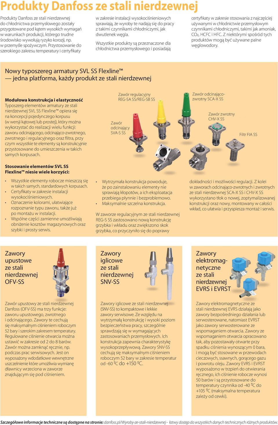 Przystosowanie do szerokiego zakresu temperatury i certyfikaty w zakresie instalacji wysokociśnieniowych sprawiają, że wyroby te nadają się do pracy z takimi czynnikami chłodniczymi, jak dwutlenek