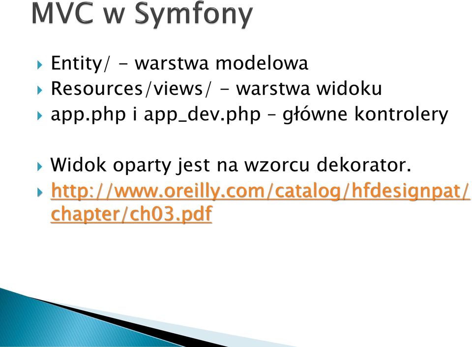 php główne kontrolery Widok oparty jest na wzorcu