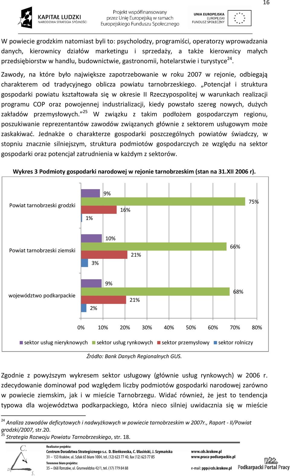 Potencjał i struktura gospodarki powiatu kształtowała się w okresie II Rzeczypospolitej w warunkach realizacji programu COP oraz powojennej industrializacji, kiedy powstało szereg nowych, dużych