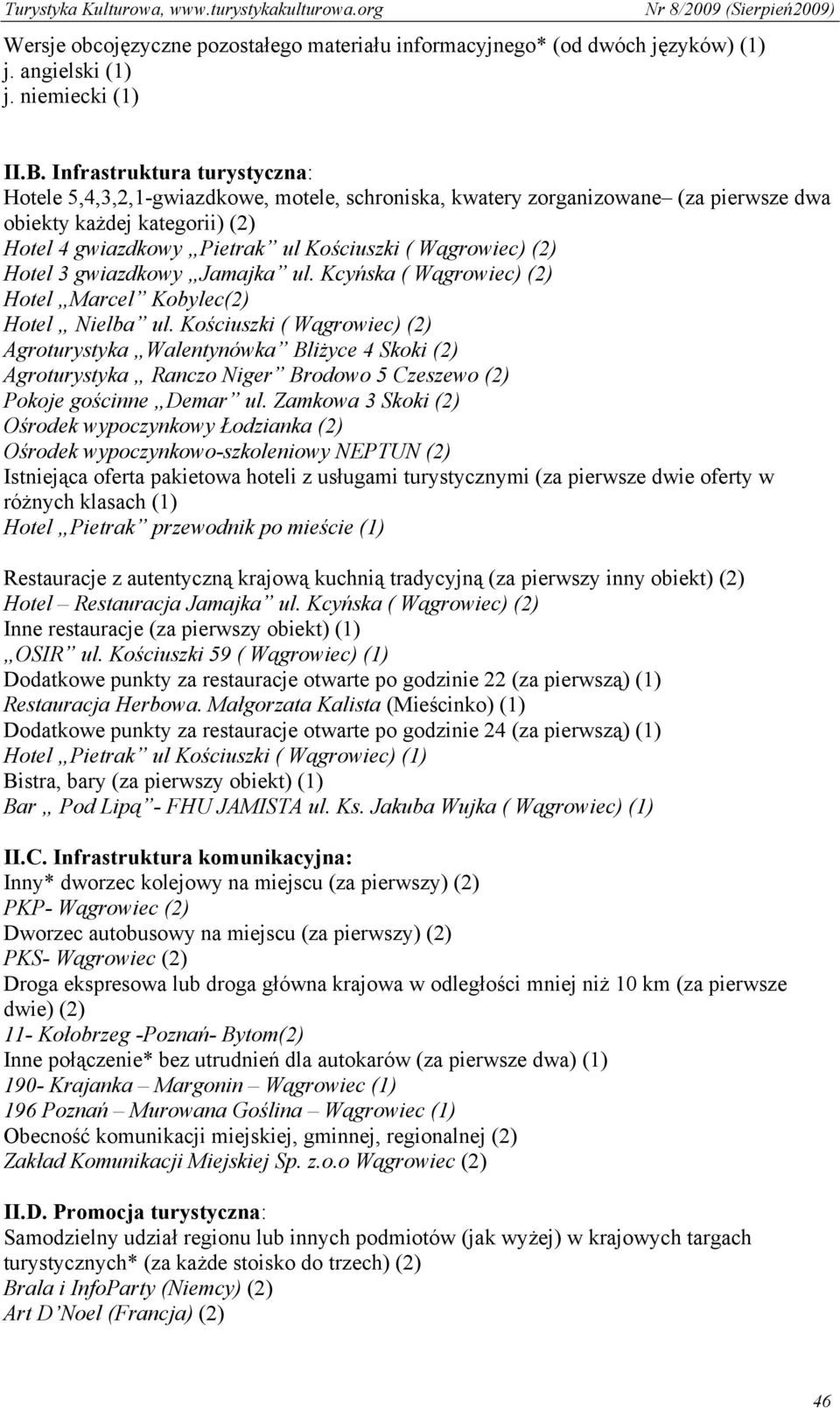 (2) Hotel 3 gwiazdkowy Jamajka ul. Kcyńska ( Wągrowiec) (2) Hotel Marcel Kobylec(2) Hotel Nielba ul.