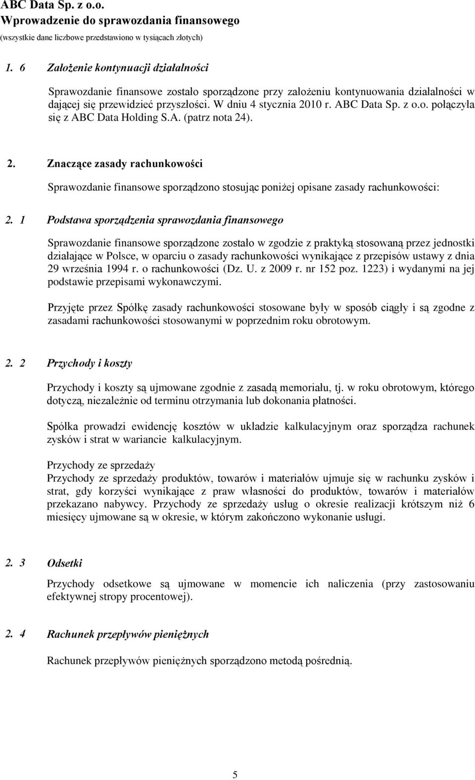 koszty na kontynuacji rachunkowości jednostkach ulepszenie i izobowiązania prawne działalności środków i papierytrwałych wartościowe (przebudowa, rozbudowa, rekonstrukcja, adaptacja Sprawozdanie