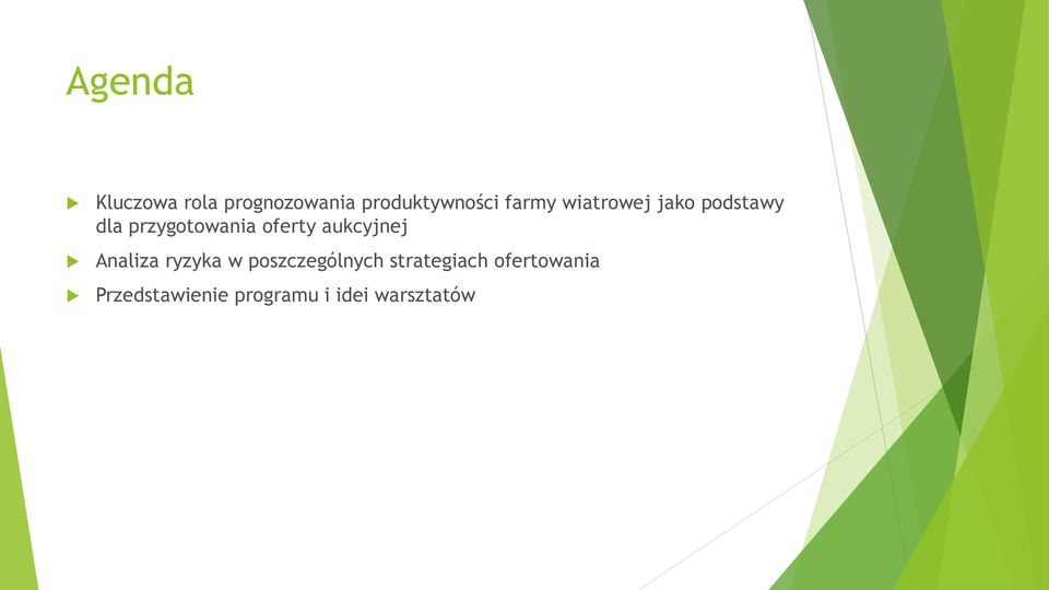 oferty aukcyjnej Analiza ryzyka w poszczególnych