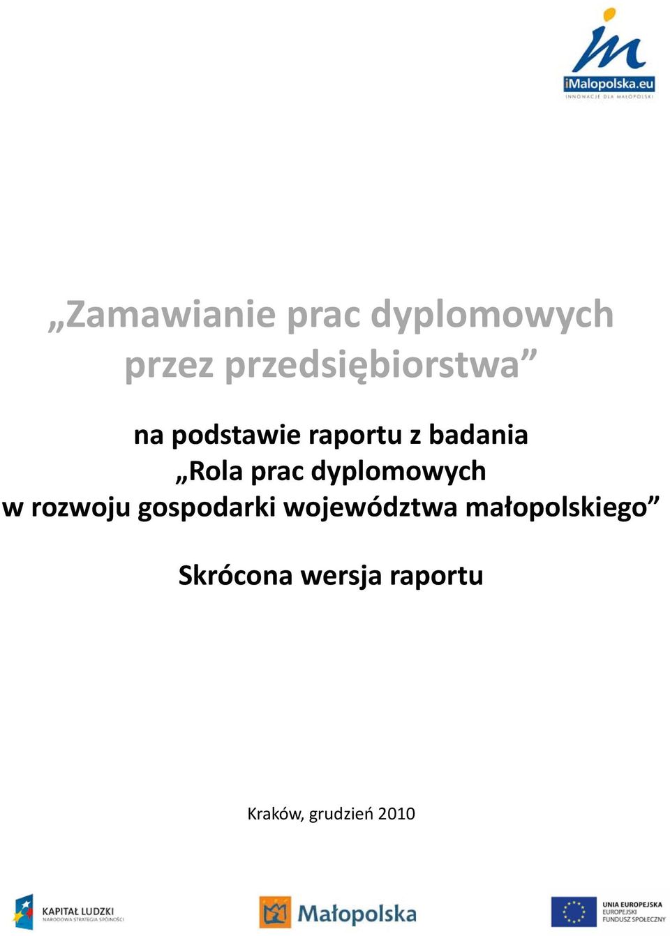 Rola prac dyplomowych w rozwoju gospodarki