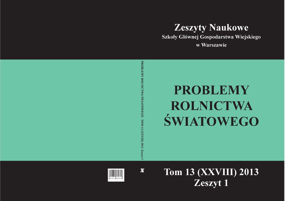 ŚWIATOWEGO TOM 13 (XXVIII) 2013 Zeszyt 1