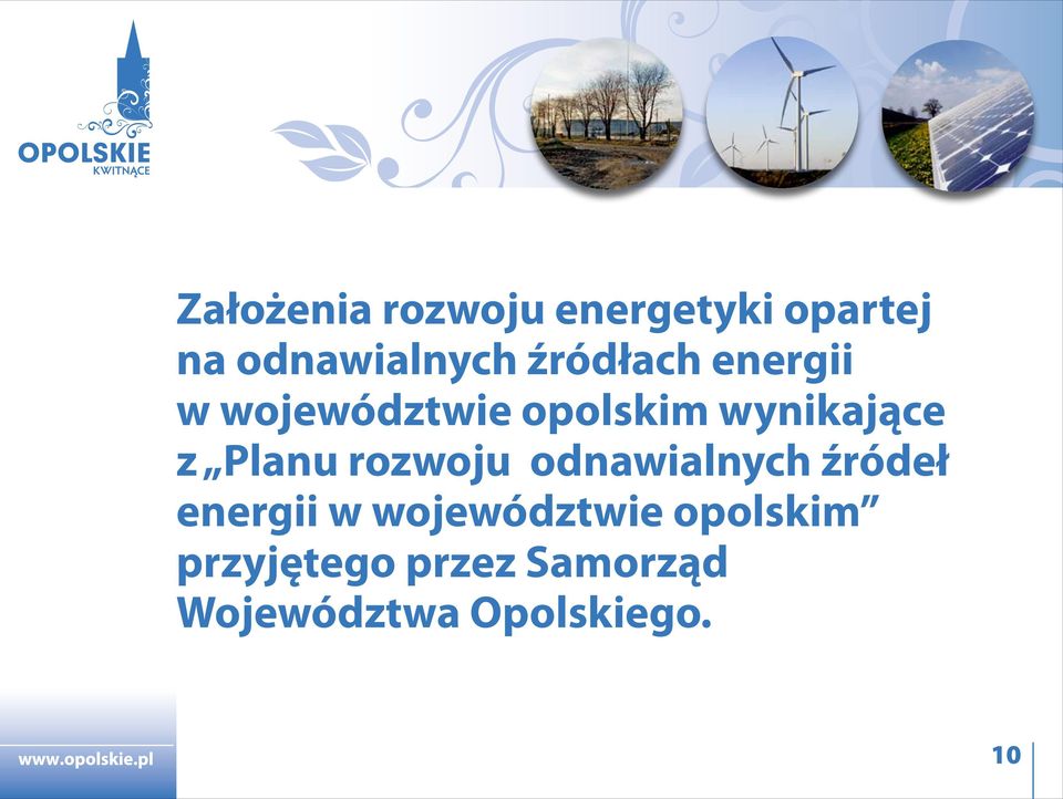 Planu rozwoju odnawialnych źródeł energii w województwie