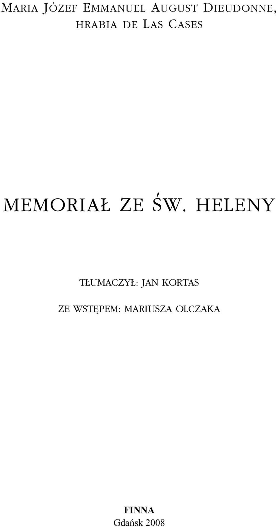 MEMORIA ZE ŒW.