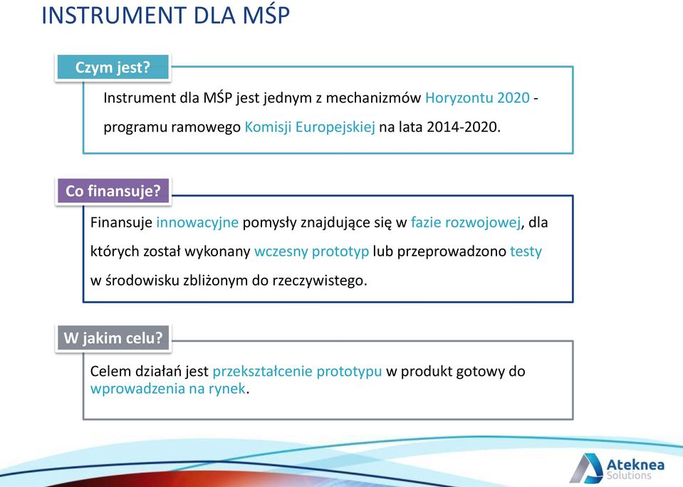 2014-2020. Co finansuje?