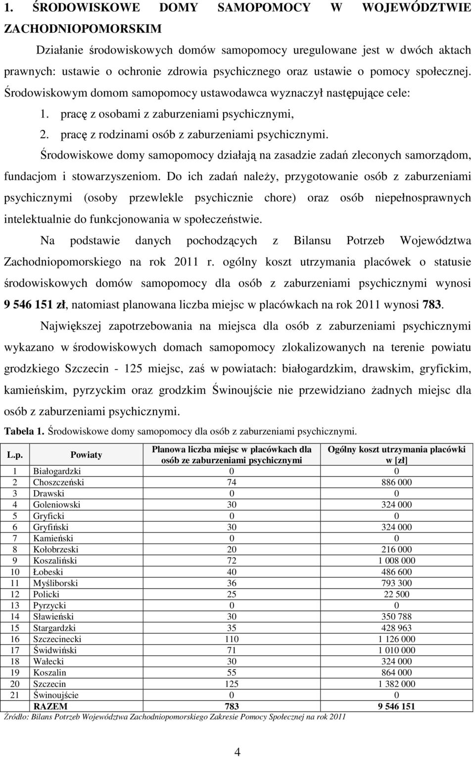 pracę z rodzinami osób z zaburzeniami psychicznymi. Środowiskowe domy samopomocy działają na zasadzie zadań zleconych samorządom, fundacjom i stowarzyszeniom.