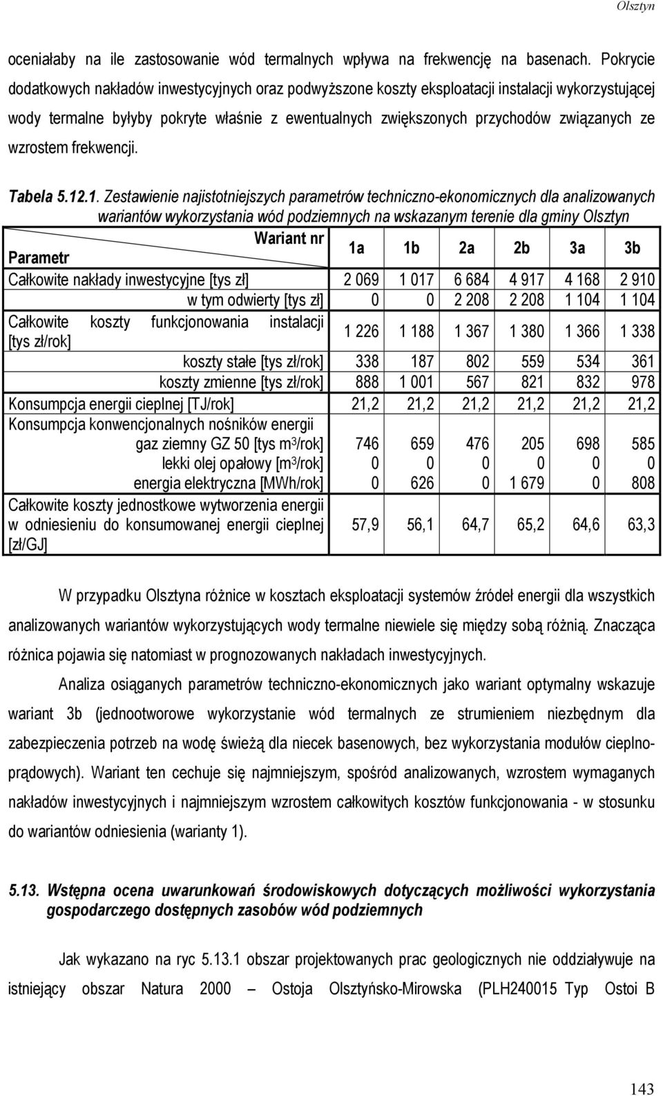 wzrostem frekwencji. Tabela 5.12