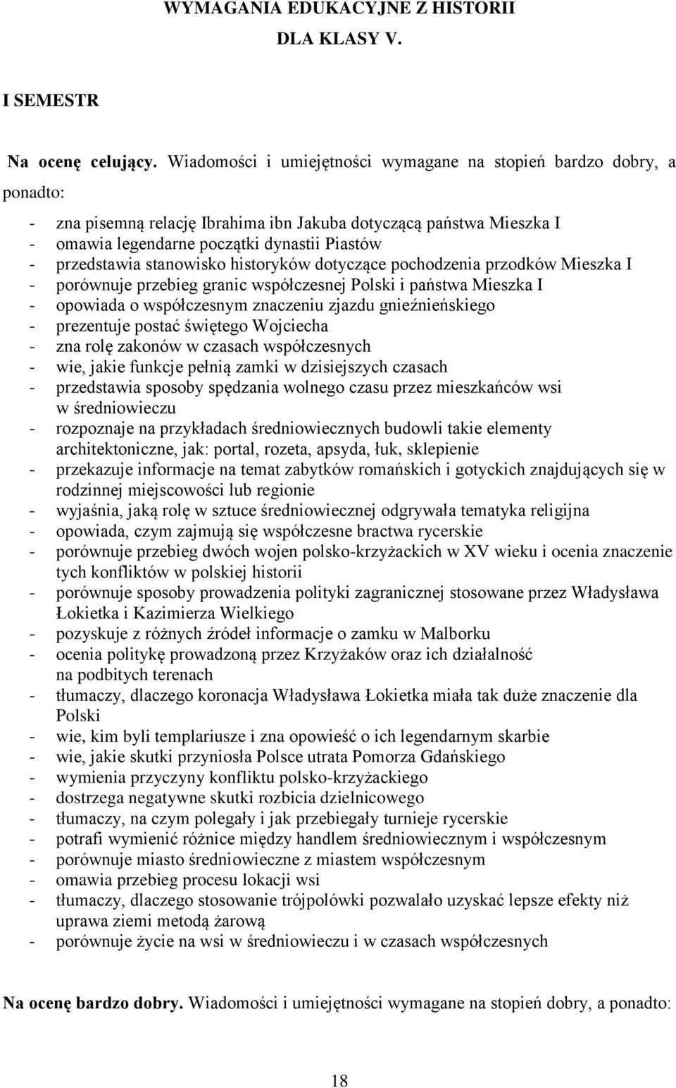 przedstawia stanowisko historyków dotyczące pochodzenia przodków Mieszka I - porównuje przebieg granic współczesnej Polski i państwa Mieszka I - opowiada o współczesnym znaczeniu zjazdu