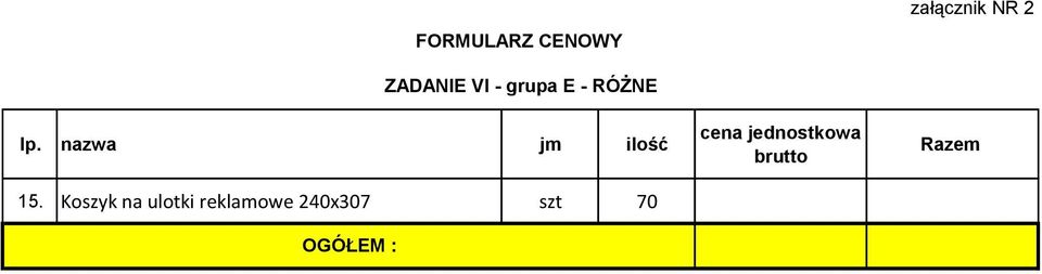 Koszyk na ulotki