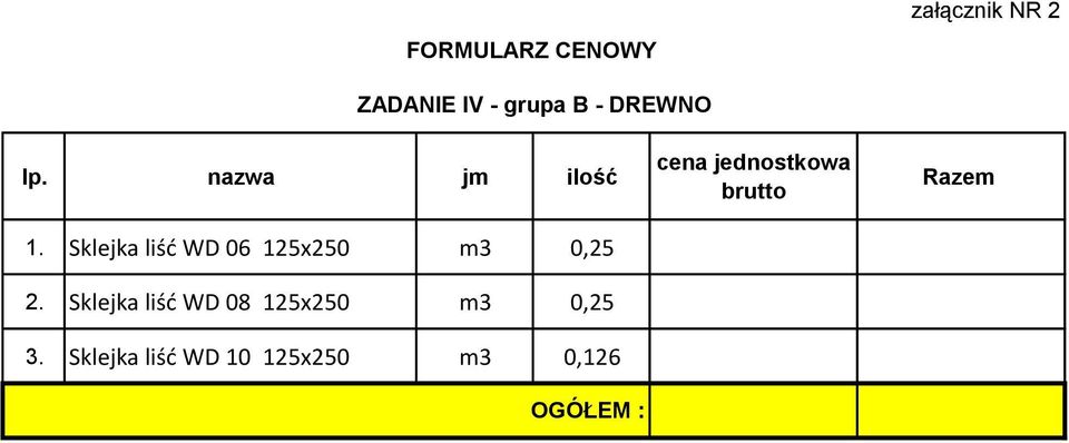 2. Sklejka liść WD 08 125x250 m3