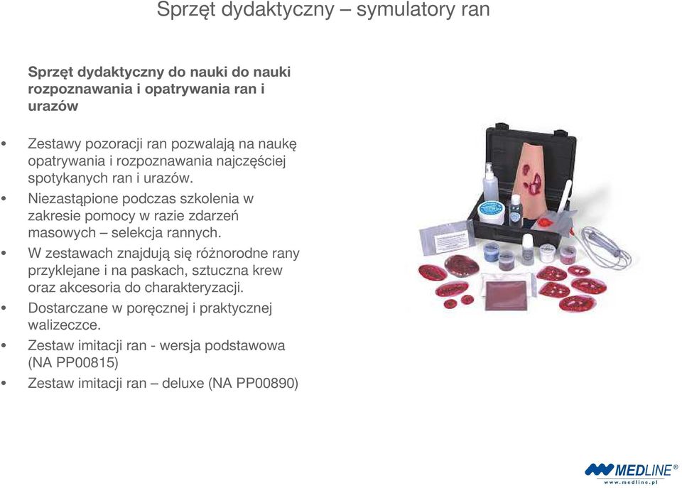 Niezastąpione podczas szkolenia w zakresie pomocy w razie zdarzeń masowych selekcja rannych.