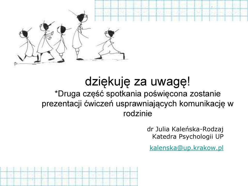 prezentacji ćwiczeń usprawniających komunikację