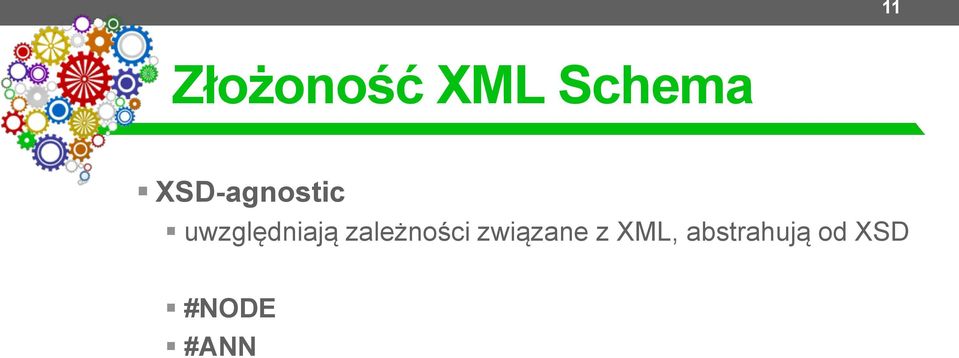 zależności związane z XML,