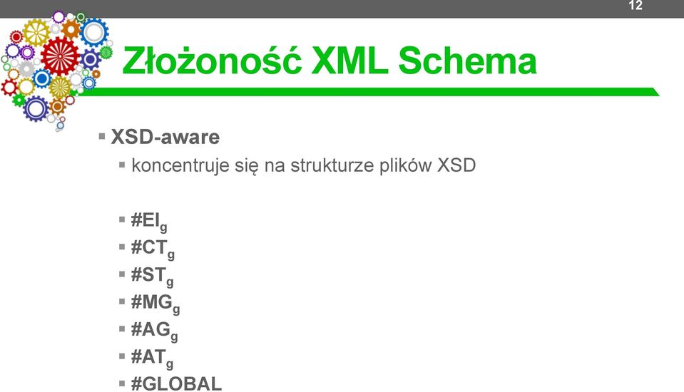 strukturze plików XSD #El g