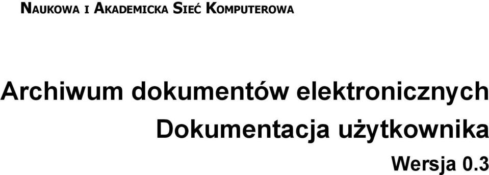 Archiwum dokumentów