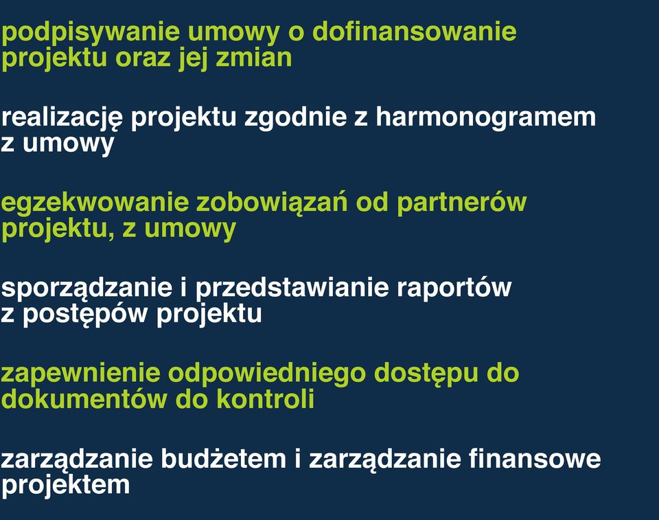 umowy sporządzanie i przedstawianie raportów z postępów projektu zapewnienie