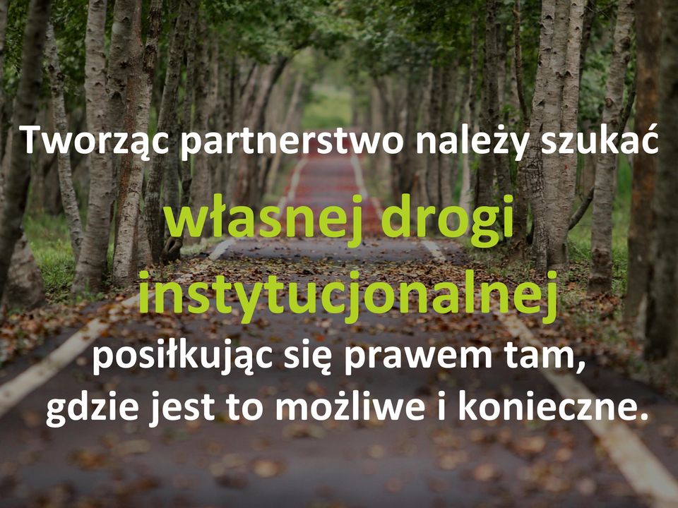 instytucjonalnej posiłkując się