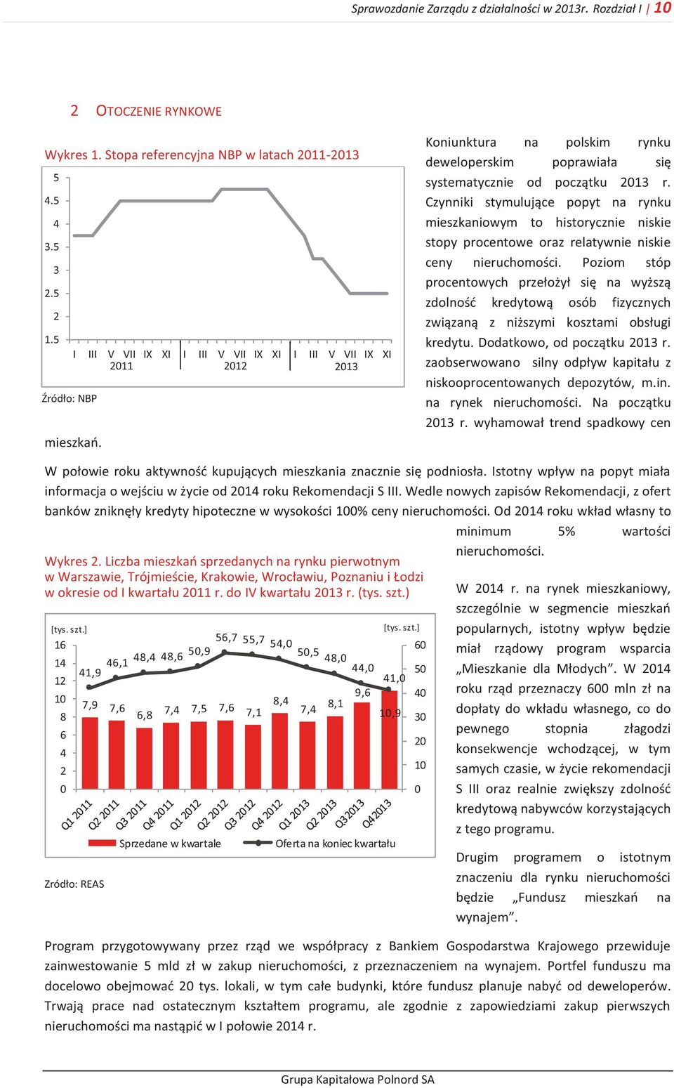 Czynniki stymulujące popyt na rynku mieszkaniowym to historycznie niskie stopy procentowe oraz relatywnie niskie ceny nieruchomości.