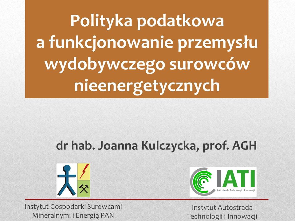 Joanna Kulczycka, prof.