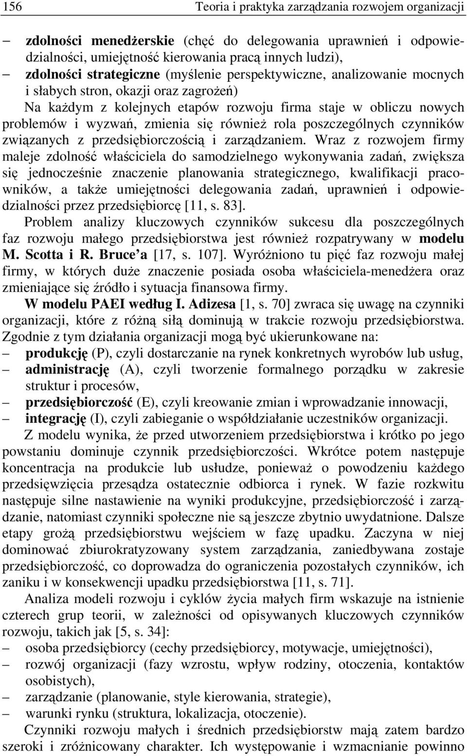 czynników zwizanych z przedsibiorczoci i zarzdzaniem.