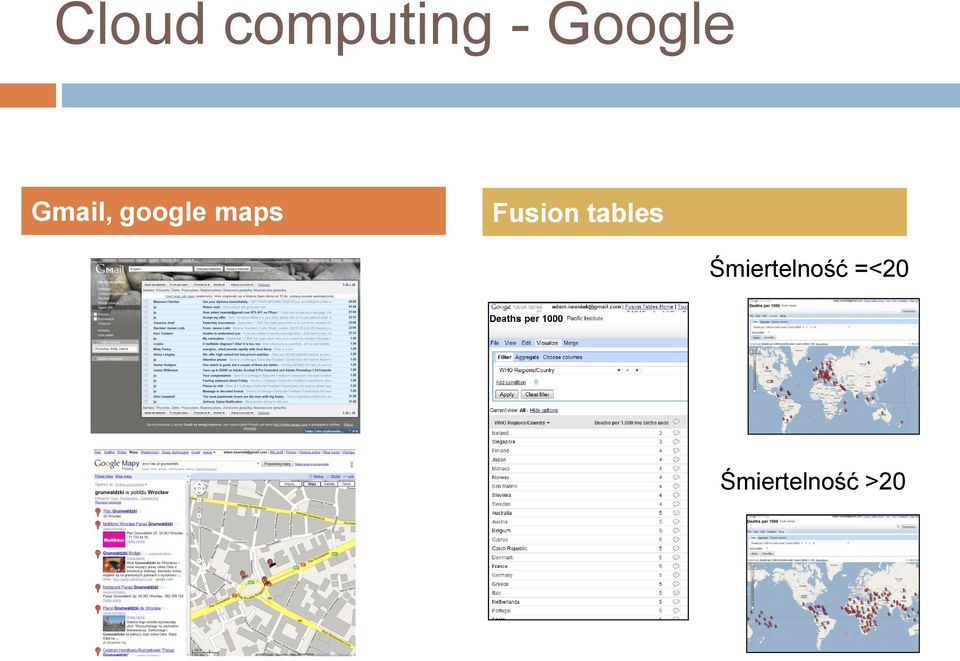 Fusion tables