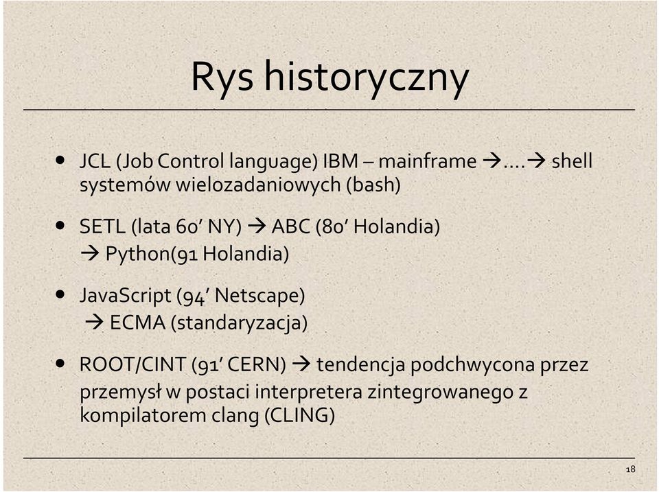 Python(91 Holandia) JavaScript (94 Netscape)!