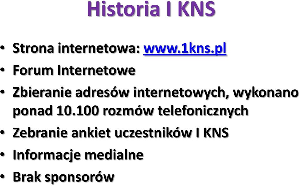 internetowych, wykonano ponad 10.