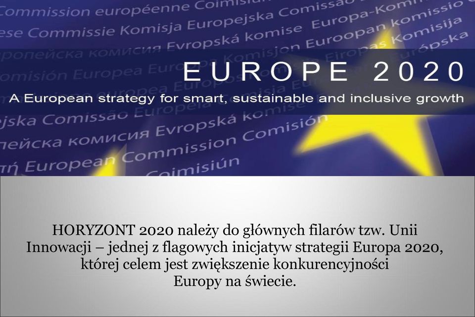 strategii Europa 2020, której celem jest