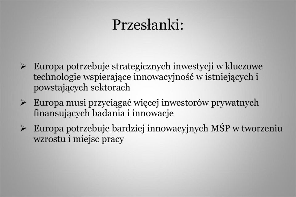 Europa musi przyciągać więcej inwestorów prywatnych finansujących badania i