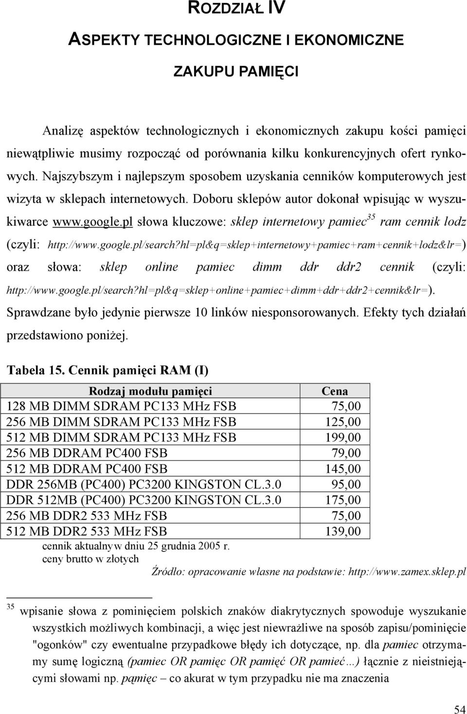 google.pl słowa kluczowe: sklep internetowy pamiec 35 ram cennik lodz (czyli: http://www.google.pl/search?