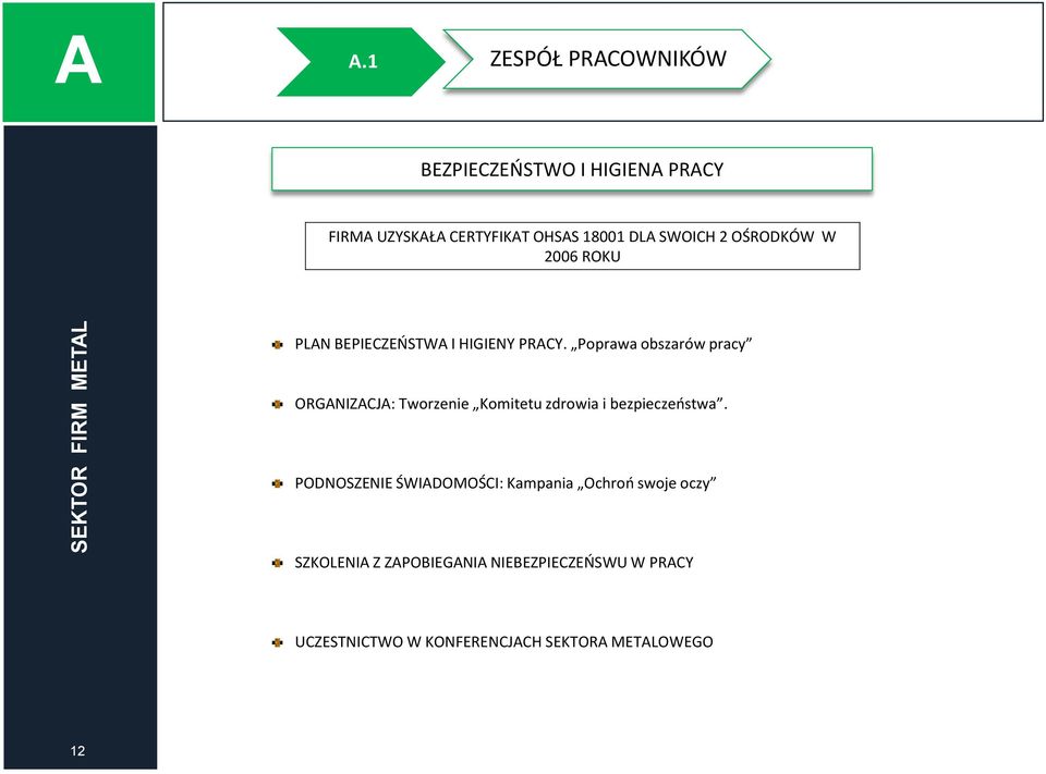 OŚRODKÓW W 2006 ROKU PLN BEPIECZEŃSTW I HIGIENY PRCY.