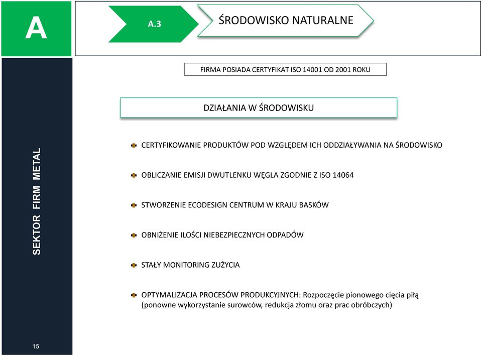 WZGLĘDEM ICH ODDZIŁYWNI N ŚRODOWISKO OBLICZNIE EMISJI DWUTLENKU WĘGL ZGODNIE Z ISO 14064 STWORZENIE ECODESIGN