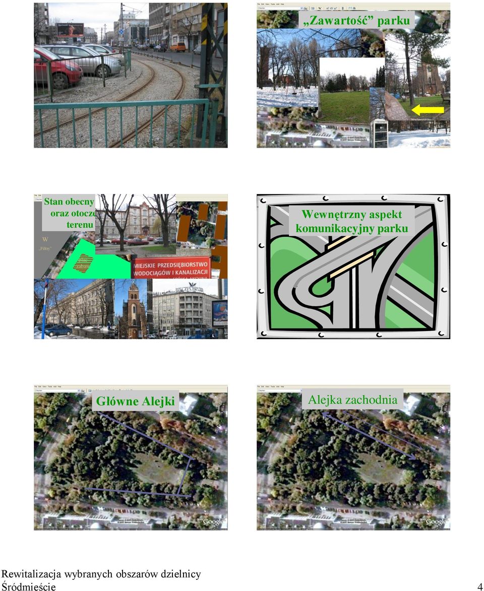 aspekt komunikacyjny parku W Filtry AM plac zabaw