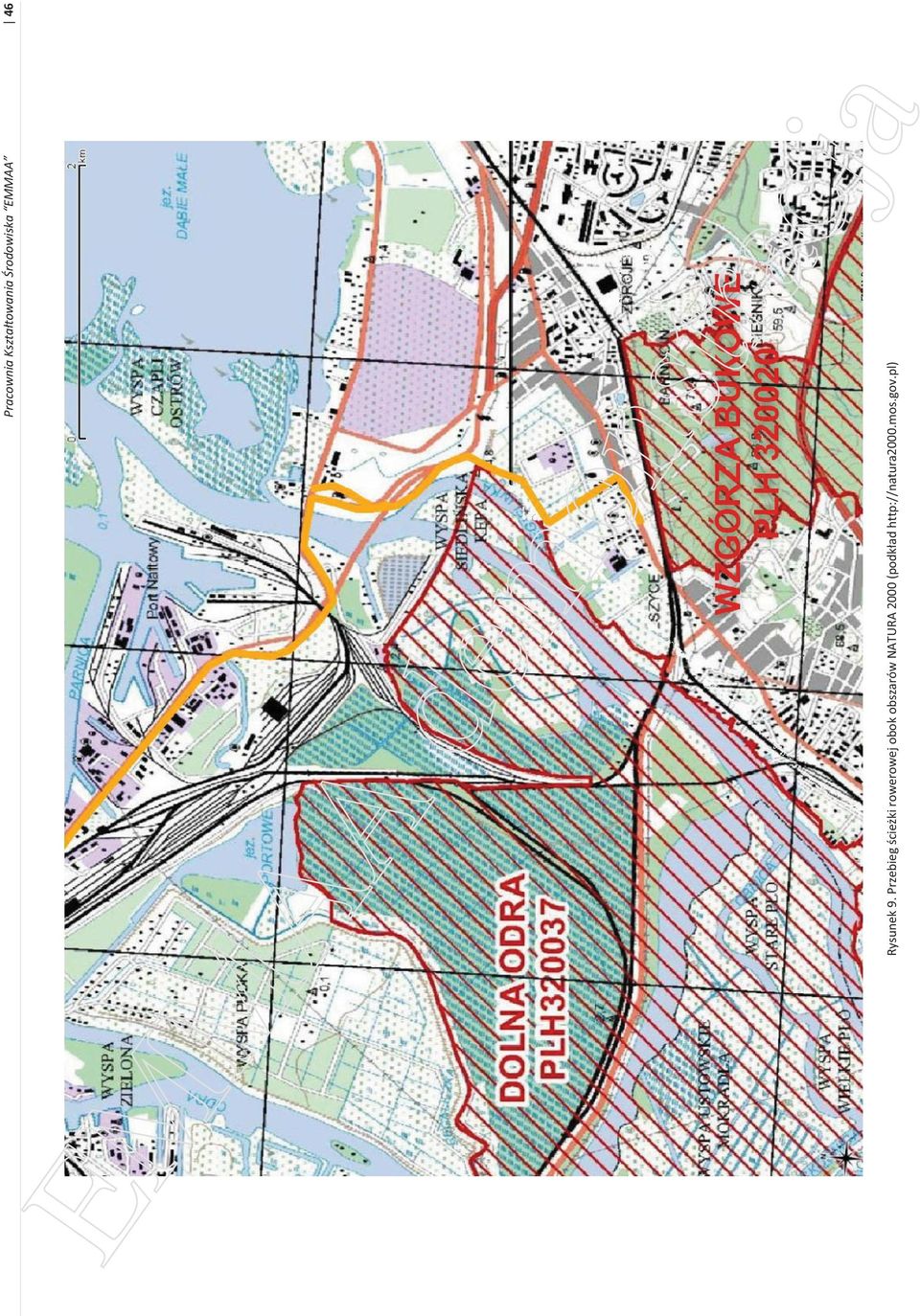 NATURA 2000 (podkład http://natura2000.mos.