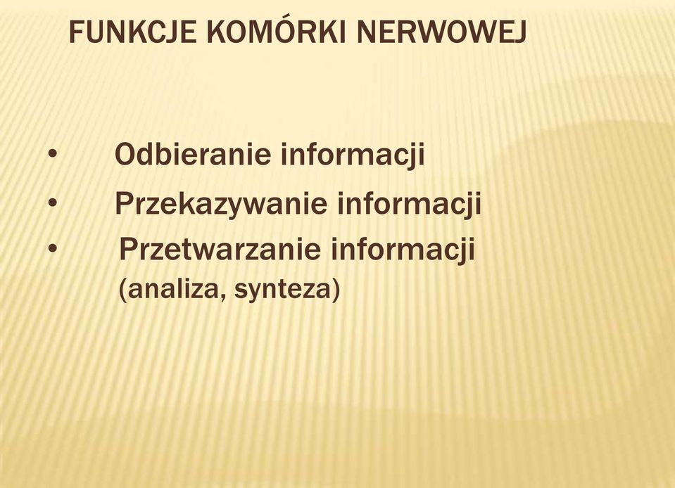 Przekazywanie informacji