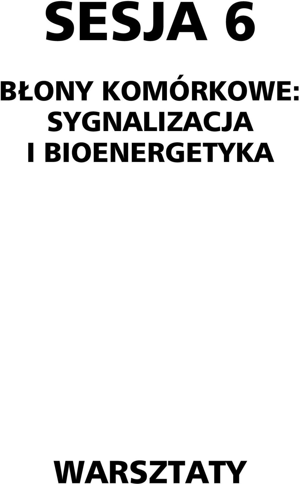 SYGNALIZACJA I