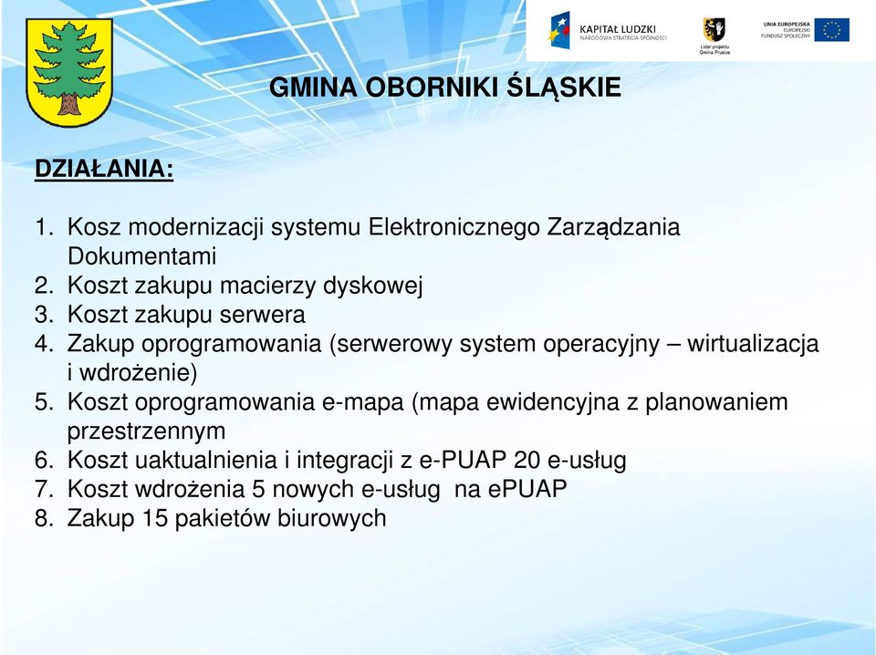 Zakup oprogramowania (serwerowy system operacyjny wirtualizacja i wdrożenie) 5.