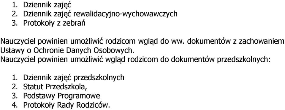 dokumentów z zachowaniem Ustawy o Ochronie Danych Osobowych.