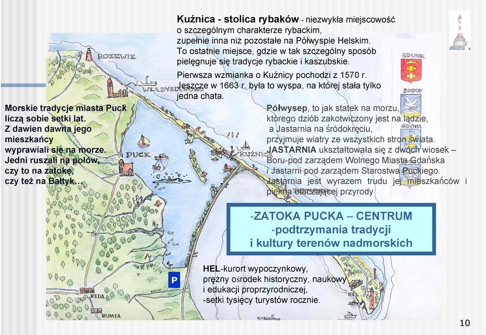 To ostatnie miejsce, gdzie w tak szczególny sposób pielęgnuje się tradycje rybackie i kaszubskie. Pierwsza wzmianka o Kuźnicy pochodzi z 1570 r. Jeszcze w 1663 r.