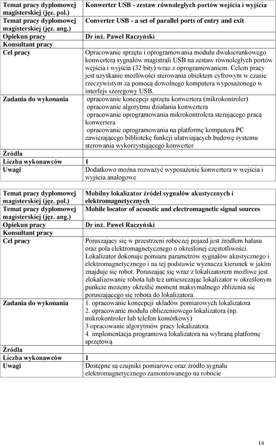 Celem pracy jest uzyskanie możliwości sterowania obiektem cyfrowym w czasie rzeczywistym za pomocą dowolnego komputera wyposażonego w interfejs szeregowy USB.