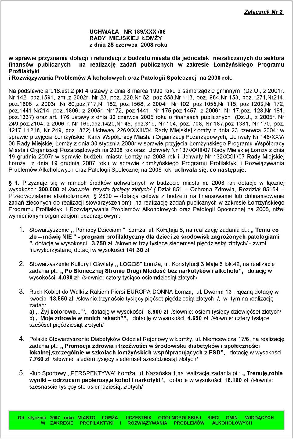 2 pkt 4 ustawy z dnia 8 marca 1990 roku o samorządzie gminnym (Dz.U., z 2001r. Nr 142, poz.1591, zm..z 2002r. Nr 23, poz. 220,Nr 62, poz.558,nr 113, poz. 984,Nr 153, poz.1271,nr214, poz.1806; z 2003r.